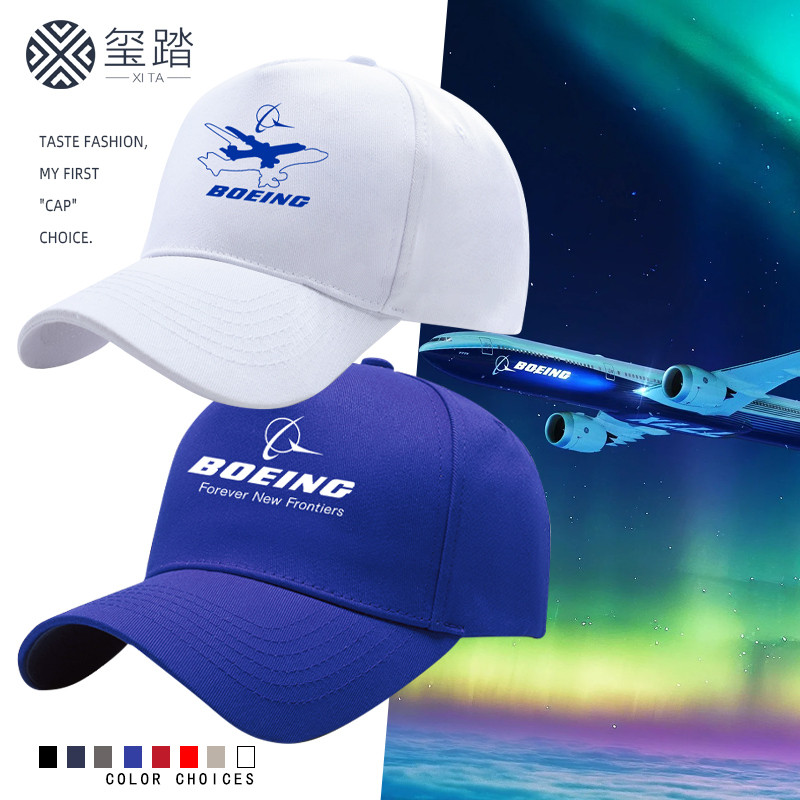 บริษัท BOEING BOEING 737 หมวกเบสบอลลายเครื่องบิน Airlines Made หมวกที่ระลึกเครื่องบิน