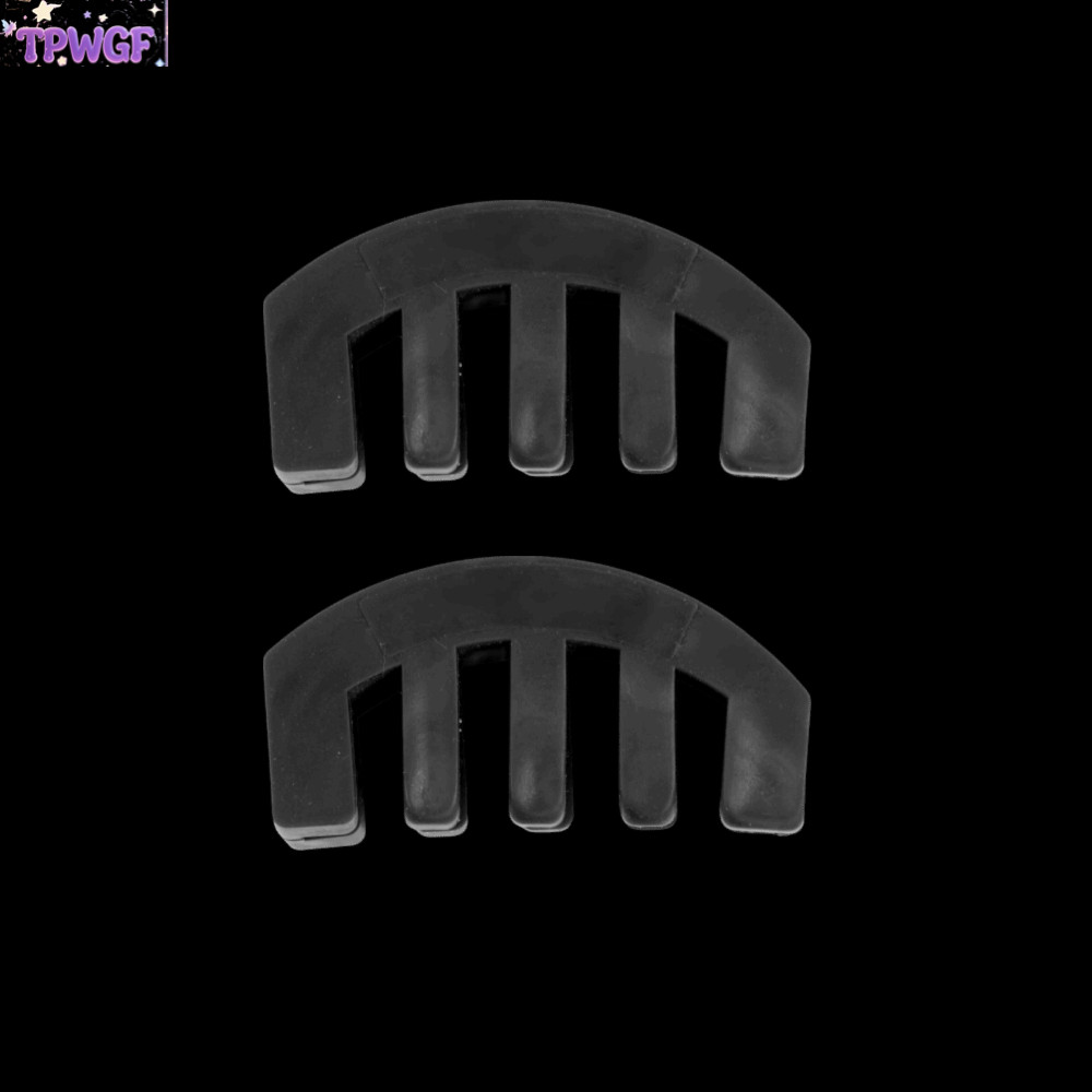 TPWGF 2PCS ยางไวโอลิน Mute,สีดํายางไวโอลินฝึก Mute, Professional ซิลิโคนไวโอลิน Mute สําหรับไวโอลินค