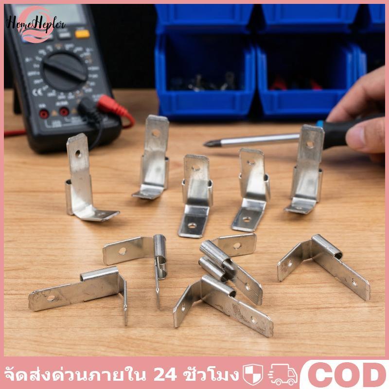 HomeHepler 6.3 มม.Double Piggyba Spade Connectors Low Loss Terminal สําหรับอุปกรณ์เสียงระดับไฮเอนด์ส