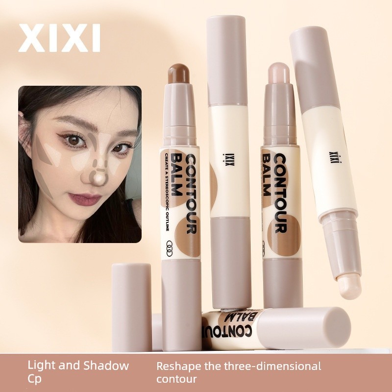contour contour stick Xixixi Double-Headed Contouring Stick ins ขายร้อนจมูกเงา All-in-One Stick สามม