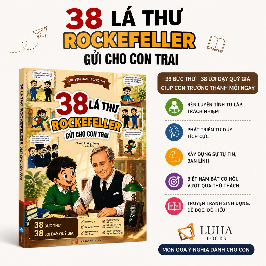 หนังสือ - 38 ตัวอักษร จาก Rockefeller สู่ลูกชาย (ฉบับการ์ตูน)