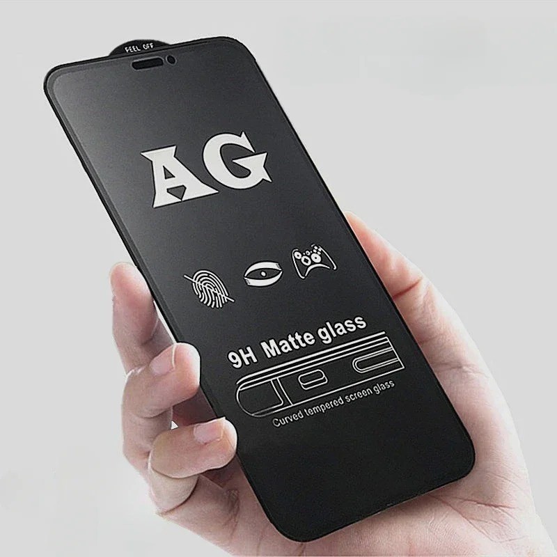 (TGM) TEMPERED GLASS BLACK MATTE ANTI GLARE สําหรับ VIVO iQOO Z10 LITE Y05E Y35 Y51 2020 Y51A Y53S Y