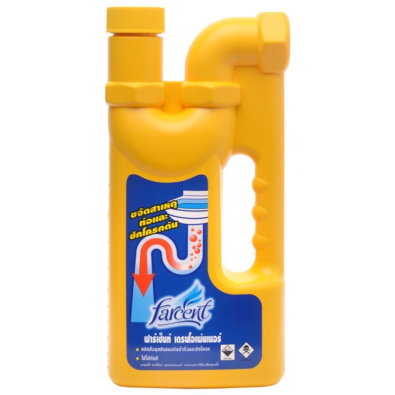ฟาร์เซ็นท์ผลิตภัณฑ์ทำความสะอาดท่อและชักโครกตัน 1000มล Farcent Drain Disinfection Solution 1000ml [4710731050101 ]