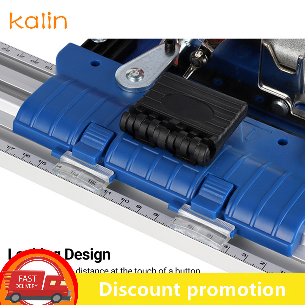 Kalin-th รั้วฉีกสำหรับเลื่อยวงเดือน รางนำอลูมิเนียมอัลลอยด์แบบปรับได้ขนาด 0-65 ซม. พร้อมมาตราส่วนที่แม่นยำ การรองรับที่ราบรื่นและล็อคด้วยปุ่มเดียว การตัดซ้ำได้ตรงบนไม้อัด MDF แผ่นขนาดใหญ่