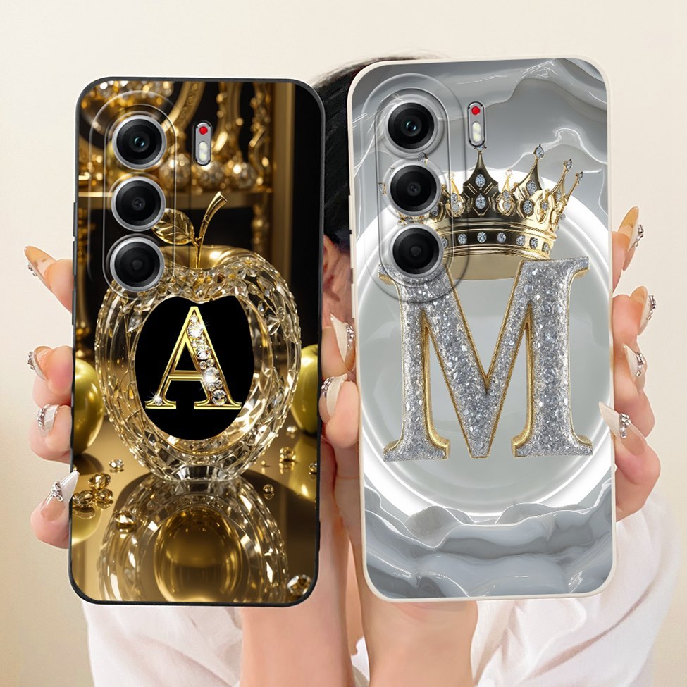 สําหรับ Tecno Camon 40 Pro 5G กรณี CM7 ความงามหรูหราตัวอักษรแฟชั่น Crown 2D ทาสีสําหรับ Techno Camon