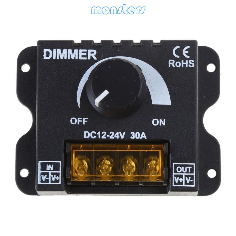 Mon Knob ปรับความสว่างได้ ON Switch Dimmer PWM Dimming Controller สําหรับ Dimmer