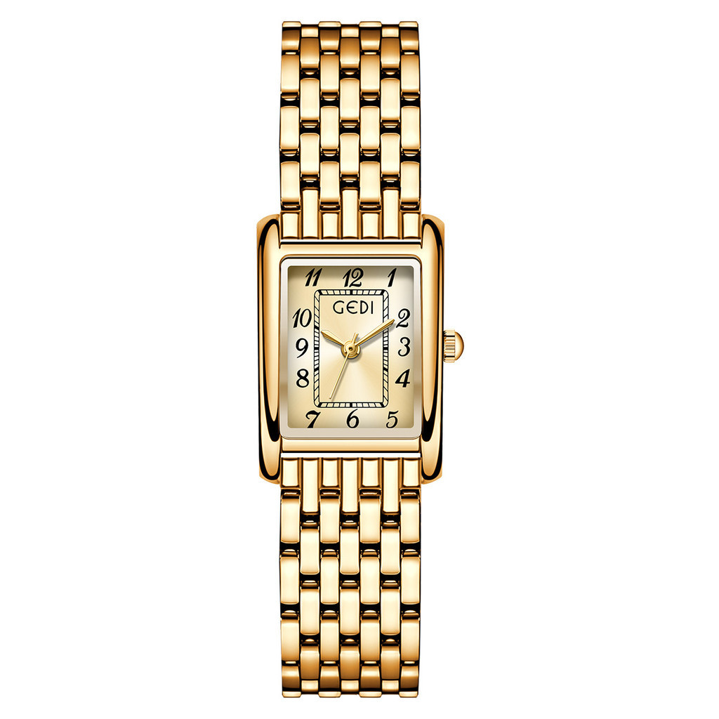 GEDI Square Retro Bracelet Watch Ladies Niche High-value Influencer Watch