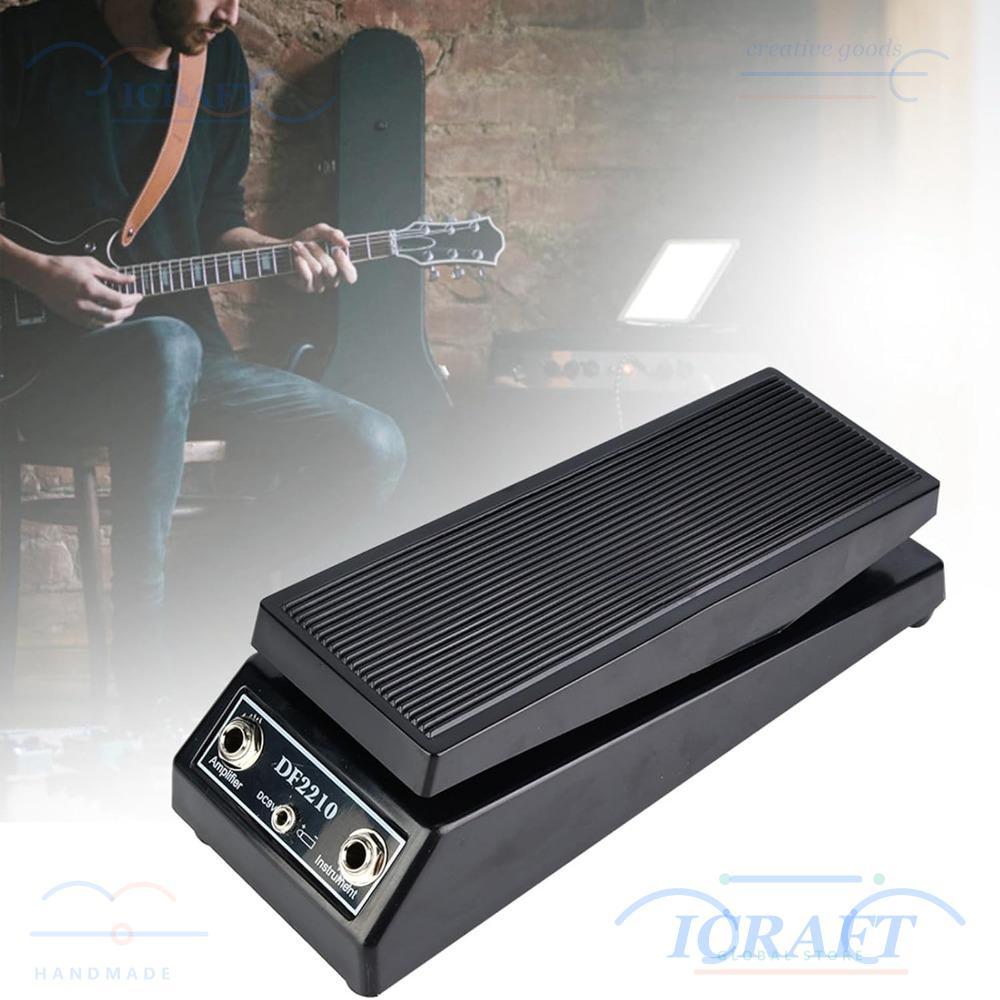 ICRAFT Guitar Wah Pedal, PP + Metal Foot Control Wah Effect Pedal, Classic Stereo Multi Wah Black Co