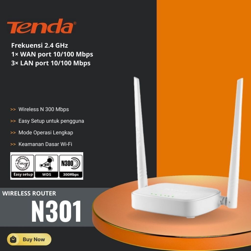 TENDA WIRELESS ROUTER TENT N301