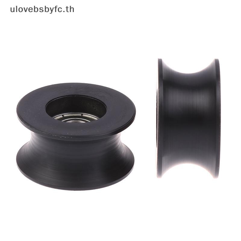 OOVE 1 ชิ้น 8*4*20.5 มิลลิเมตรแบริ่งลูกกลิ้งไนลอน 080UU 8 มิลลิเมตร Groove Guide Pulley ปิดผนึก Rail