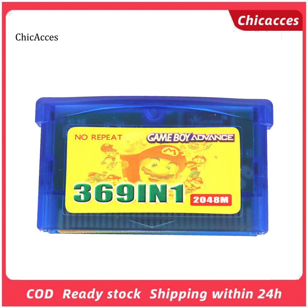 <ChicAcces> 369 in 1 US Version Game Cartridge การ์ดเกมสําหรับ GameBoy Advance