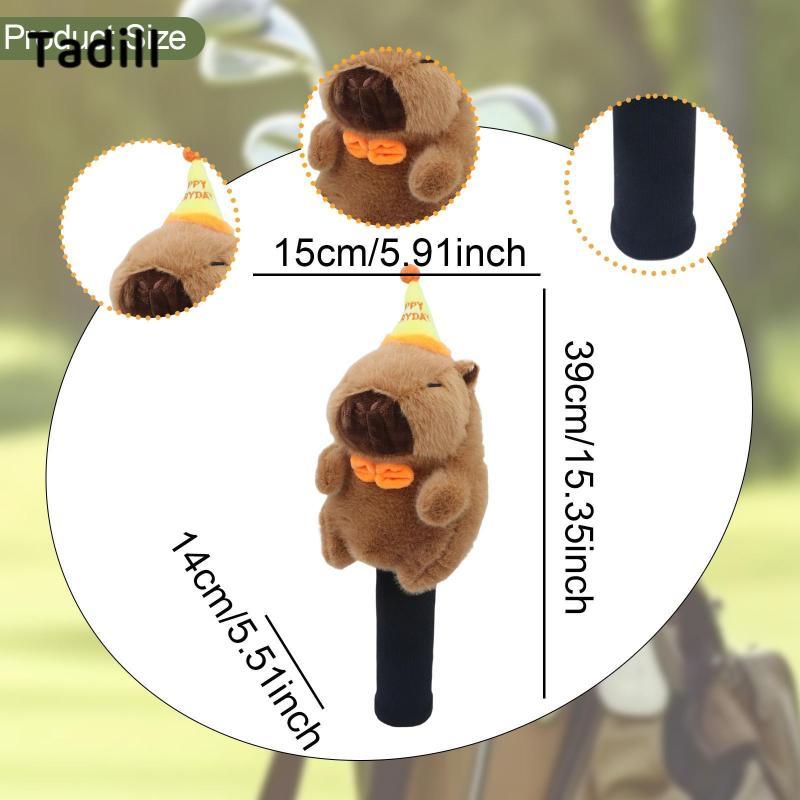 Tadill Fairway Wood Golf Club Headcover Plush Capybara ผู้หญิงผู้ชาย Anti Scratch น่ารัก — صورة 4