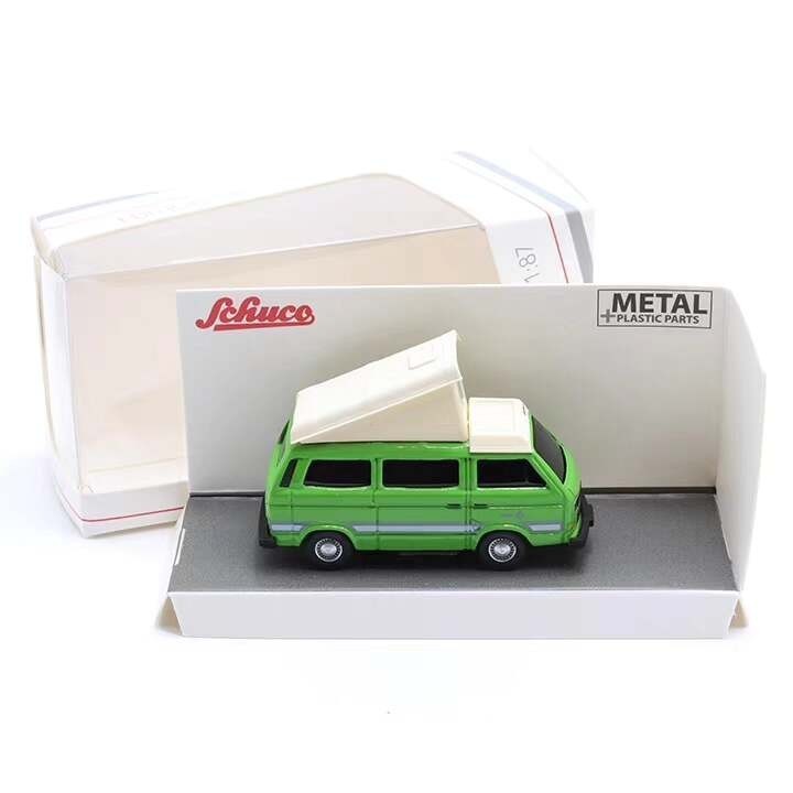 [คลังสินค้าพร้อม] โมเดลรถ Shuke 1/87 Volkswagen T3b Camping Bus ของสะสมเครื่องประดับโลหะผสมของขวัญ