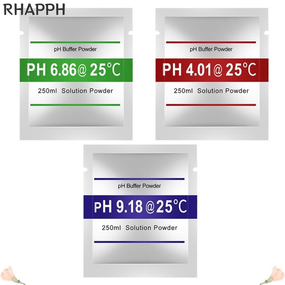 RHAPPH 15 ชิ้น PH Meter Calibration Solution Powder, Point 3 ประเภท PH 9.18 PH Buffer Solution Powde