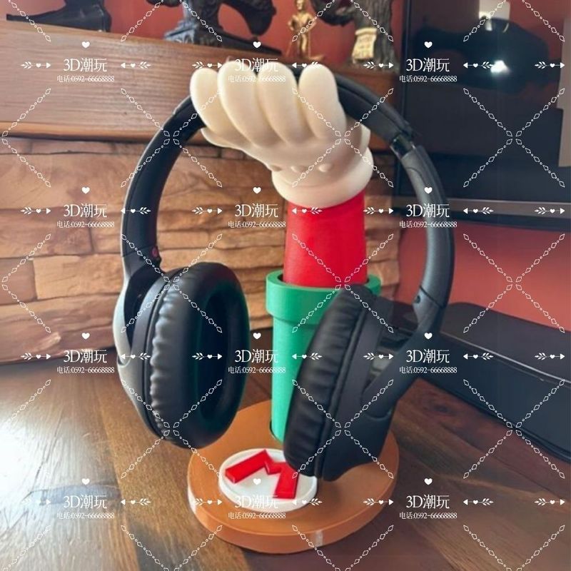Creative Mario Storage ที่วางหูฟัง 3D การพิมพ์ Desktop Storage ที่วางหูฟัง