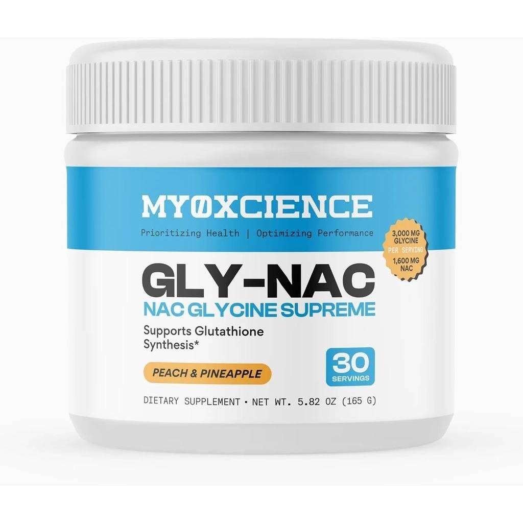 MYOXCIENCE NAC Glycine Supreme | N-Acetyl-L-Cysteine, Glycine, and Taurine Combine (รสพีชและสับปะรดธ
