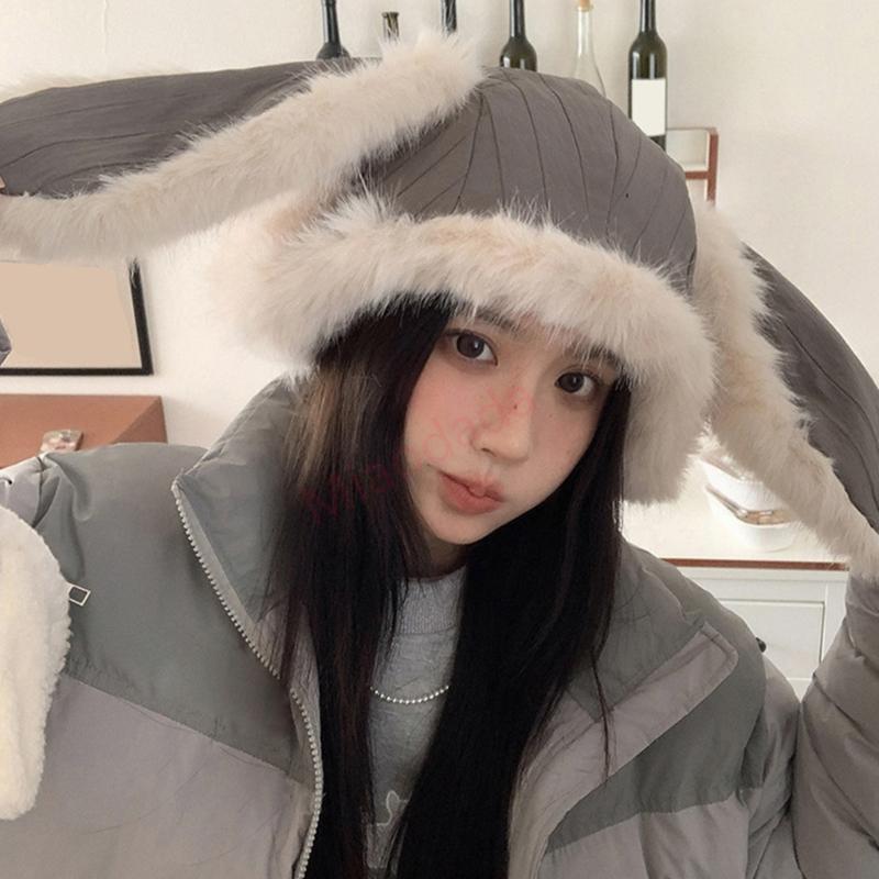 MDD หูกระต่าย Ushanka หมวกสําหรับกิจกรรมกลางแจ้งนุ่มหนาอบอุ่นหูพนังหมวกสําหรับฤดูหนาวฤดูใบไม้ร่วงฤดู