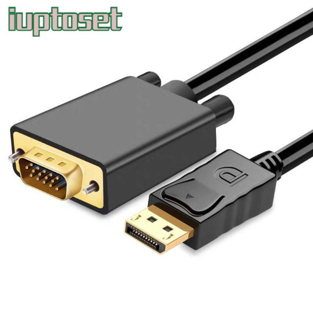 IUPTOSET DP to VGA Cable Projector Displayport to VGA 1080P Conventer