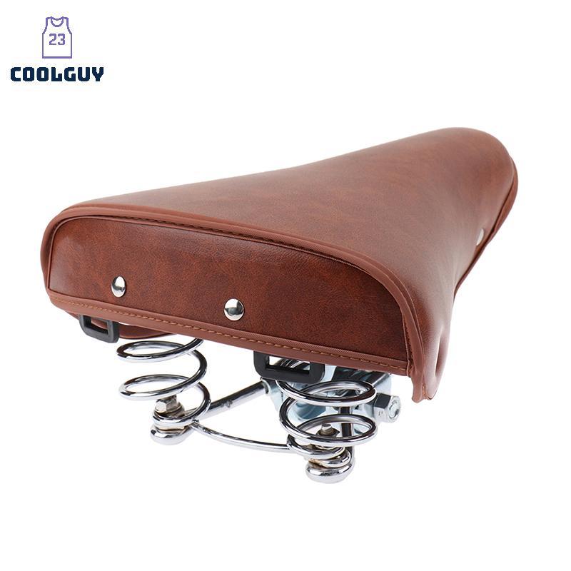[YLSW] Vintage Retro Bike Cycle PU Leather Seat Springfortable Seat TH