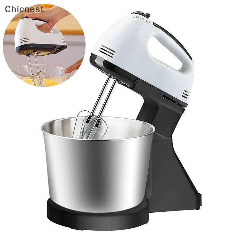 [Chc] Handmixer Electric Handheld - 7 Speed Portable Kitchen Mixer Electric With 5 Stainless Steel A