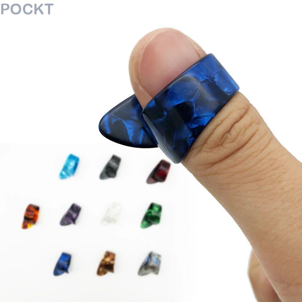 POKT Guitar Picks Bass สําหรับชิ้นส่วนกีตาร์ Acoustic Celluloid