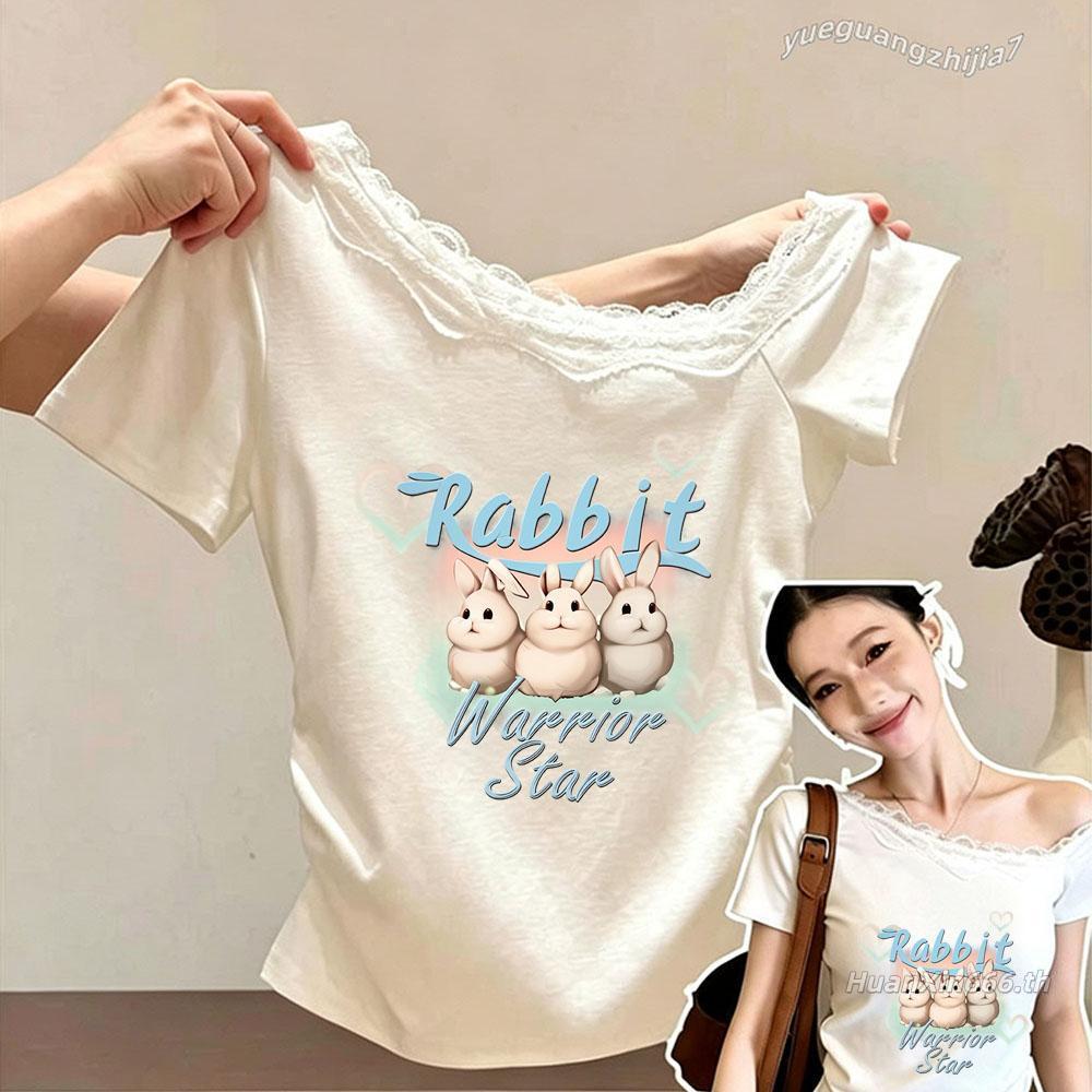 สายลม สาวแซ่บ เสื้อปาดไหล่ผู้หญิง เสื้อลำลองคอกว้าง เสื้อแหวกเอวสุดเซ็กซี่ เสื้อผู้หญิงสีพื้น แมทช์ง่าย ผ้านุ่ม ผ้าดีใส่