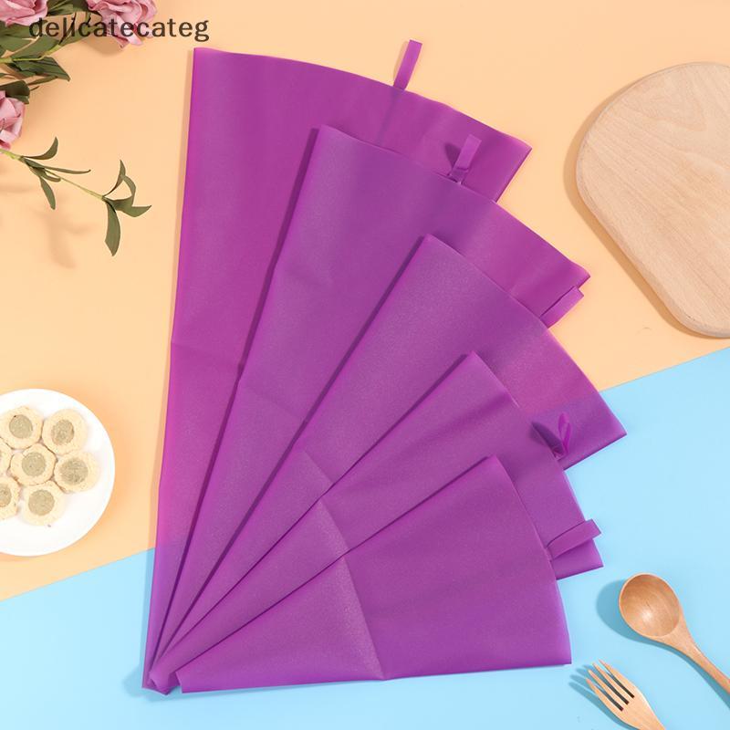 ละเอียดอ่อน Reusable ซิลิโคน Pastry Bag Piping เครื่องมือตกแต่งเค้ก DIY Cupcake Pastry Bag ใหม่