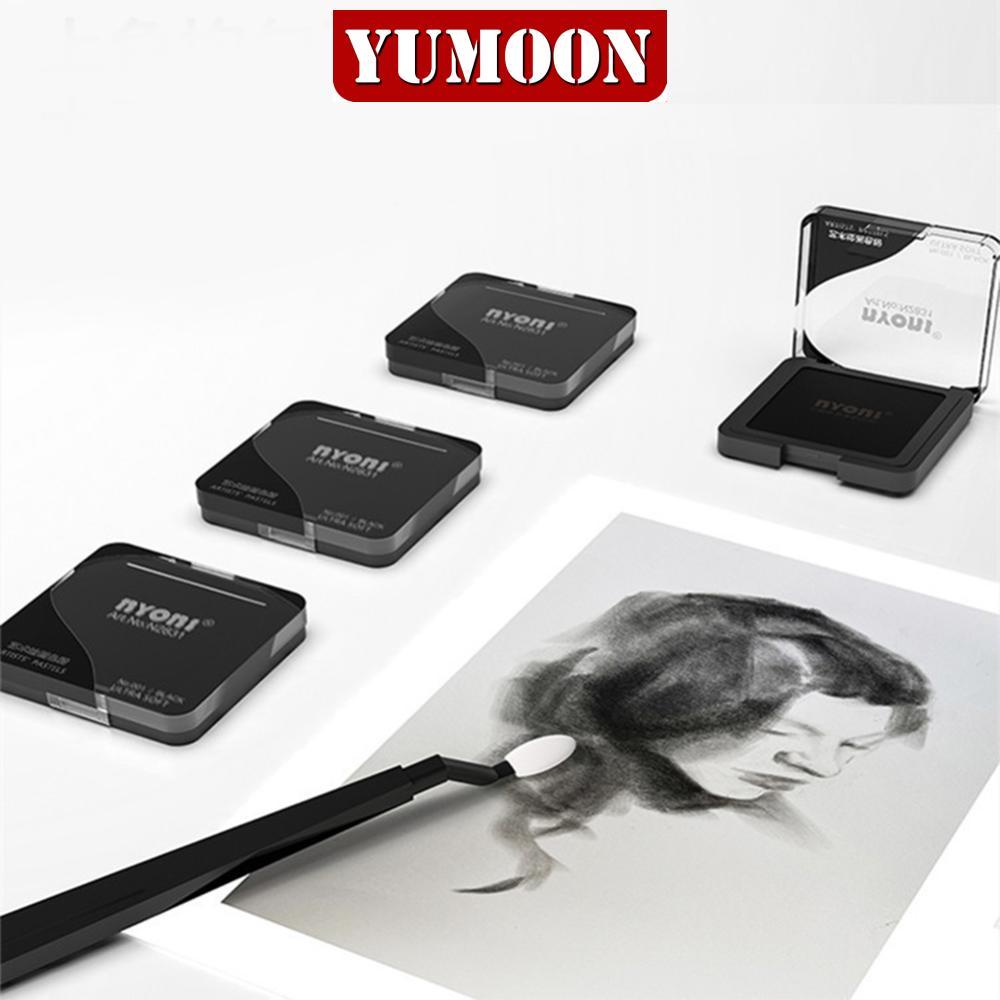 YUMOON Professional Ultra Soft Artist Pastel Graphite และถ่านวาดสี Sketching Powders Blendable Fines