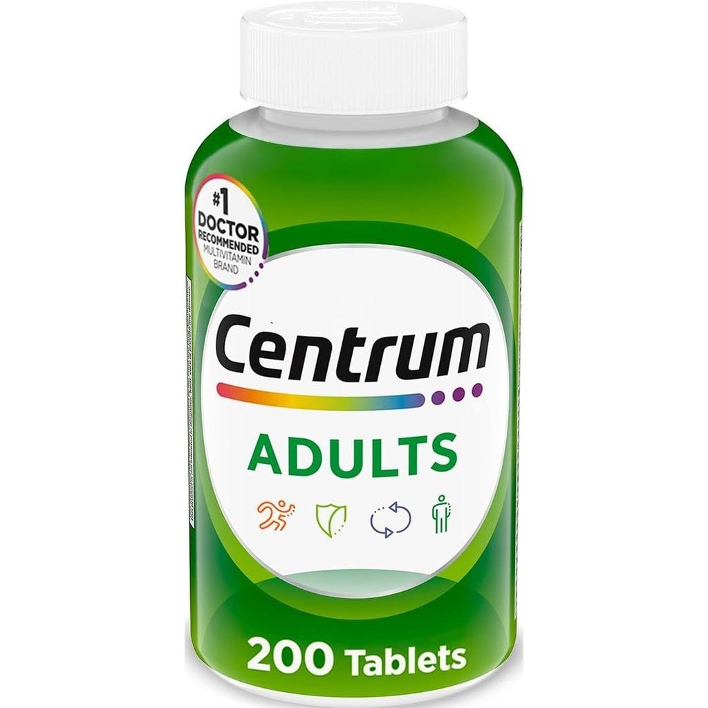 Centrum Centrum 18 Years Old Adult Multivitamin 200 เม็ด | ประกอบด้วยวิตามิน B Family วิตามินซี วิตา