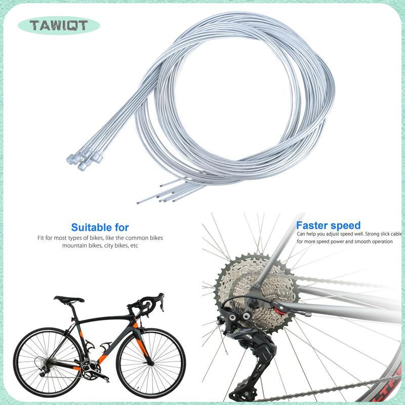 YIJU ชิ้นส่วนจักรยาน Shift Cable สแตนเลสแผนที่ Tandem Mountain Gear Line ชุดสําหรับจักรยานเบรคป้องกั