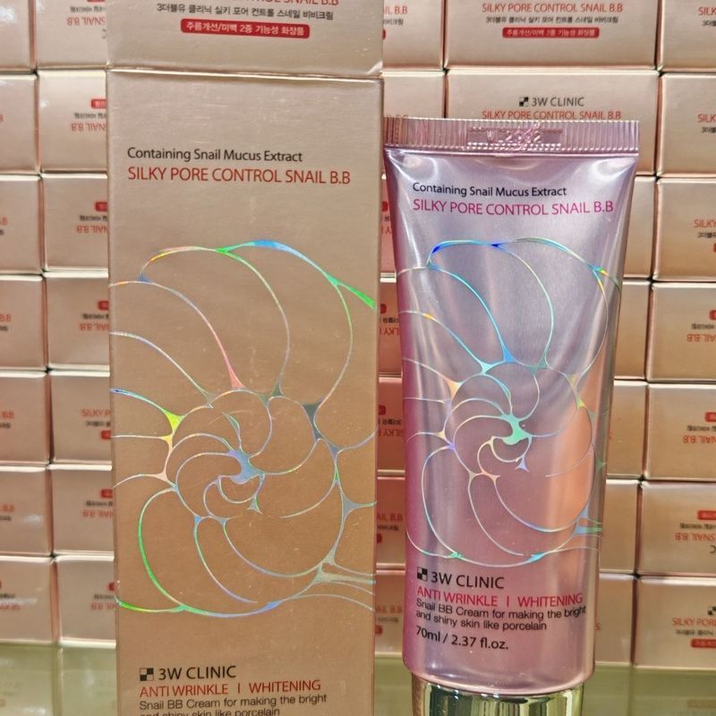 เกาหลีเกาหลี 3w Clinic Toto Silky Bb Cream 70ml Brightening Skin Tone คอนซีลเลอร์ 9-9m