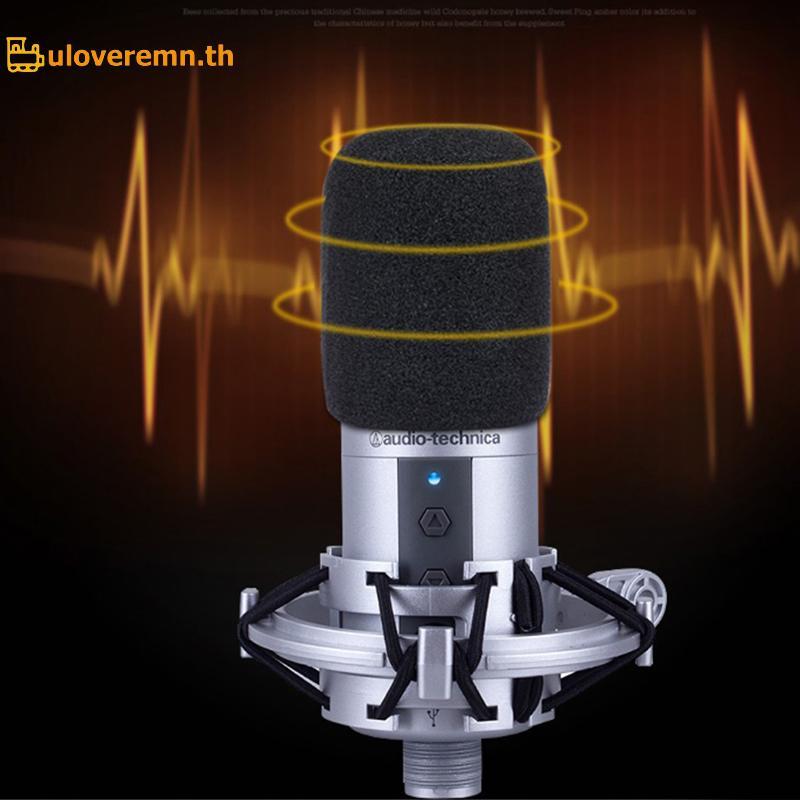 ULO 1PC AT2020 Mic กระจก,Windproof โฟมกรองสําหรับ Audio Technica ATR2500 AT2035 AT2050 AT4040 ไมโครโ