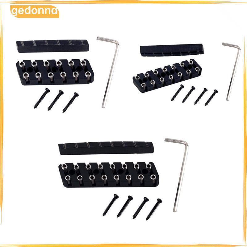 [gedonna] 6 String/ 7 String/ 8 String Headless Guitar Bridge & Slotted Nut Set