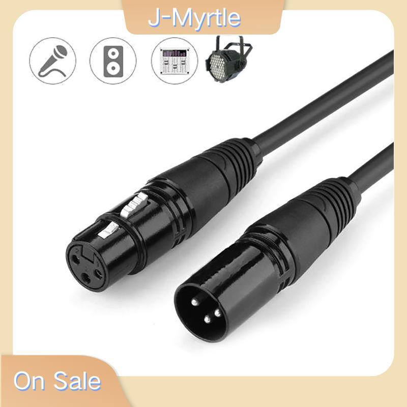 J-Myrtle DMX 3-PIN DMX512 ชายหญิงสาย LED PAR ไฟเวที DMX สัญญาณ Dj อุปกรณ์ DMX512 สัญญาณสาย Xlr Conne