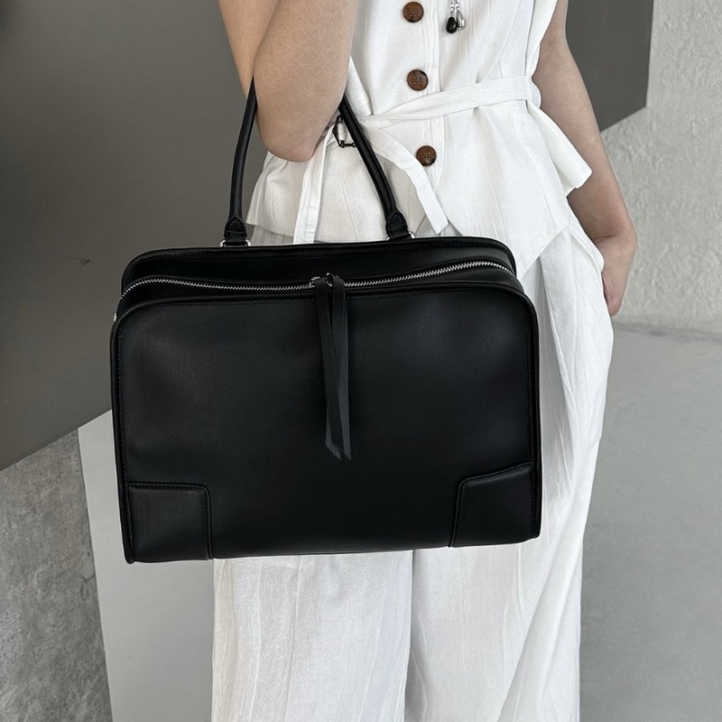 【高品质】新款Am*zona180大容量牛皮手提包高品质真皮斜跨女公文包