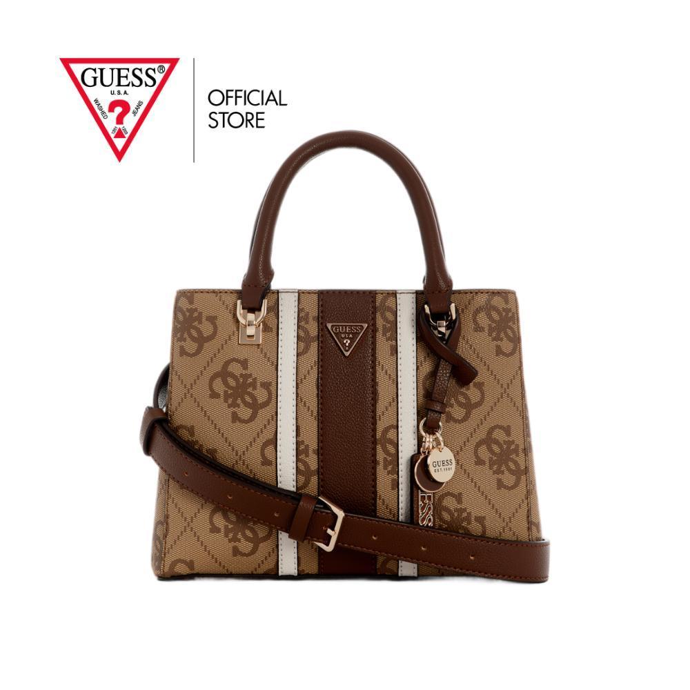 GUESS กระเป๋า รุ่น SS967205 NOELLE II SML MULTI COMP STCHL สีน้ำตาล