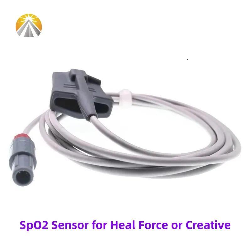 &5 Pin SpO2 Sensor สําหรับ Creative UP7000 UP9000 PC66 PC9000 Heal Force Prince 100F Pulse Oximeter 