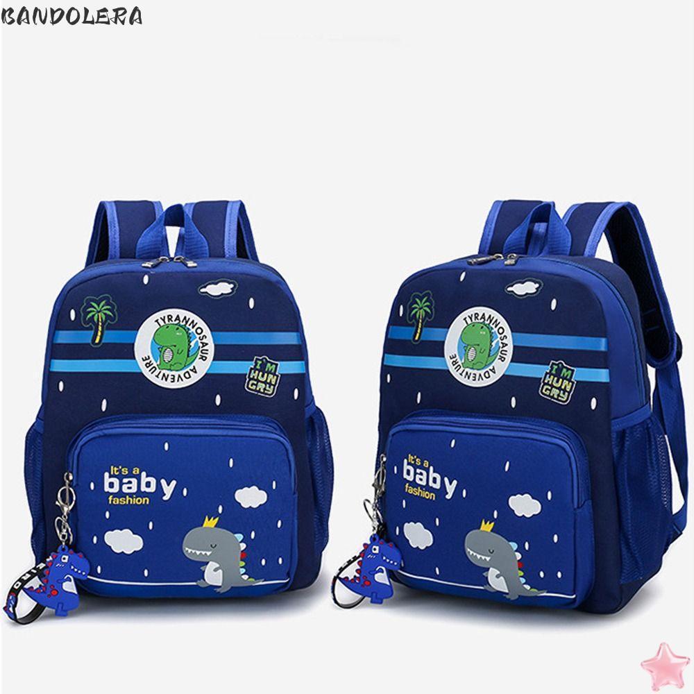 กระเป๋าเป้สะพายหลัง BANDOLERA น่ารักแบบการ์ตูนไดโนเสาร์ ขนาดใหญ่กันน้ำและระบายอากาศดีสำหรับนักเรียน
