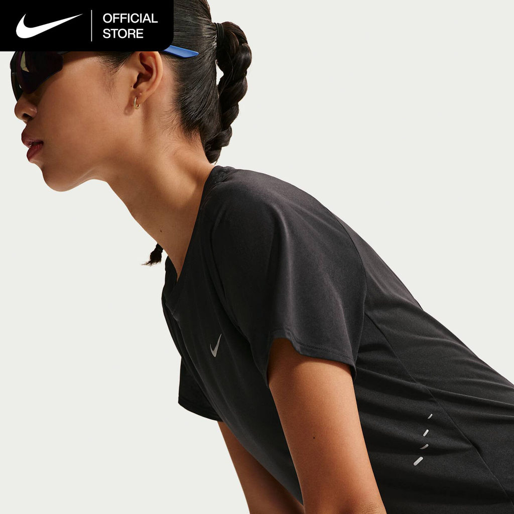 NIKE تيشيرت جري نسائي Swift Breathe Dri-FIT — أسود — صورة 3
