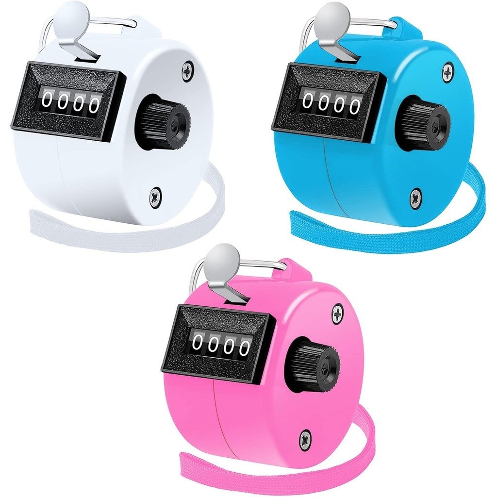 Counter Clicker 4-Digit Number Clicker Counter with Nylon Lanyard Mechanical Hand Tally Counter Pitc