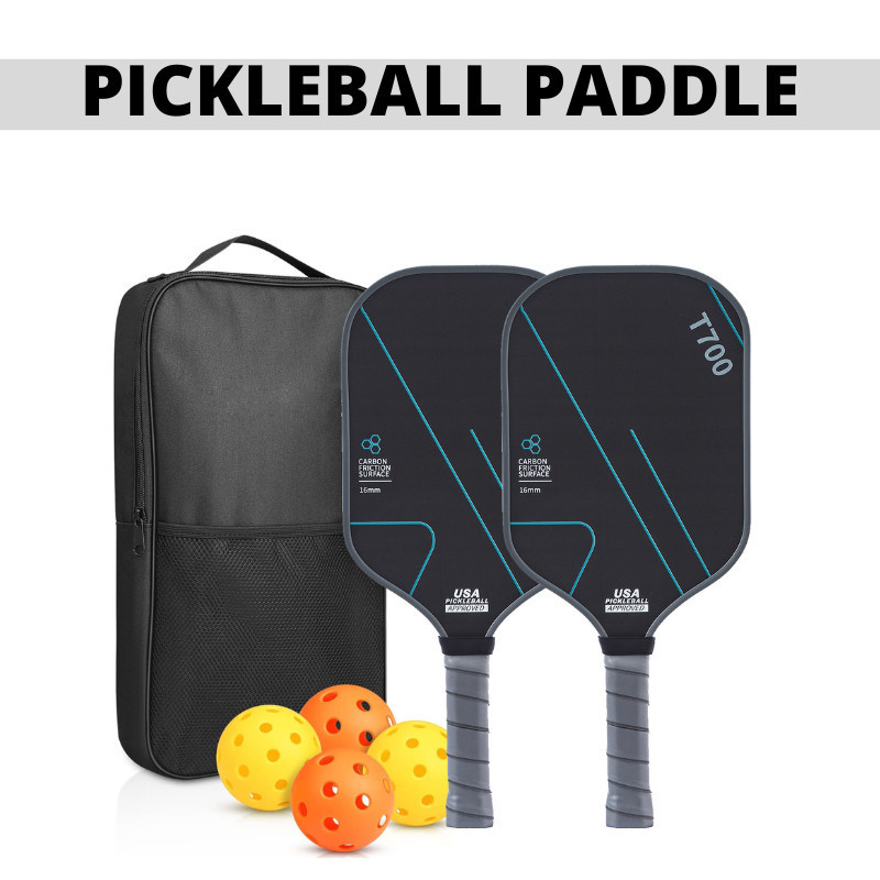 ชุดแร็กเกตJOOLA Professional Pickleball ทำจากคาร์บอนไฟเบอร์และไฟเบอร์กลาส พร้อมลูกปิงปองและกระเป๋า