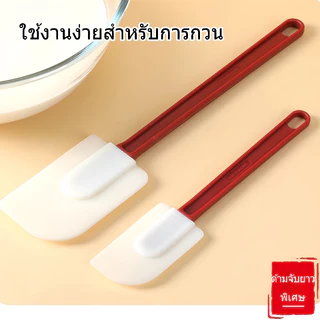 ไม้พายซิลิโคน ไม้พายทนความร้อน ไม้พายทำอาหารอย่างดี ด้ามไนล่อน แบบแบน Food Grade High Heat Spatulas，Flat Blade