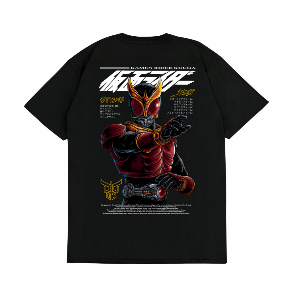 เสื้อยืด Kuuga Kamen Rider ทำจากผ้ายีนส์เนื้อนุ่ม สำหรับทั้งชายและหญิง
