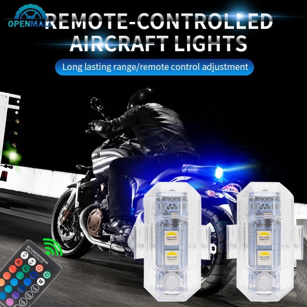 OPENMALL รถจักรยานยนต์ LED คําเตือนมินิไฟสัญญาณแฟลชไร้สายไฟเลี้ยวสําหรับสกู๊ตเตอร์รถ DJI Avata/Mavic