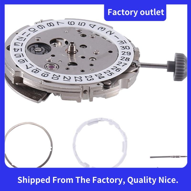 1 ชิ้น 8215 การเคลื่อนไหว 21 Jewels อัตโนมัติ 3 O'Clock การเคลื่อนไหวสูงโลหะสีเงิน