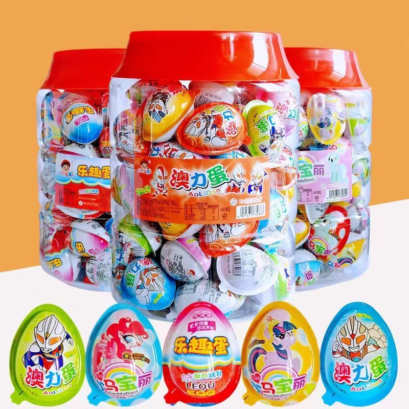 เซอร์ไพรส์ 60 ไข่ไดโนเสาร์แสนสนุก ไข่เซอร์ไพรส์ ขนม Peppa ครึ่งของเล่น บิสกิตช็อคโกแลต อร่อย สนุก สุ