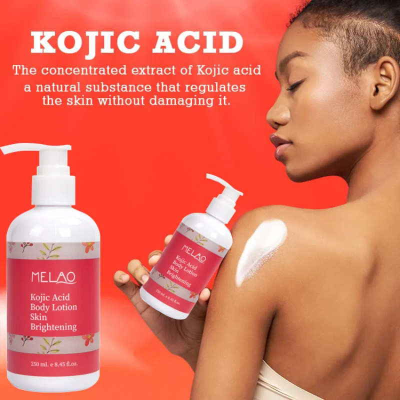 250ml Kojic Acid Brightening Body Lotion Daily Moisturizer เรืองแสง,จุดด่างดํา,โทนไม่สม่ําเสมอ,สําหร