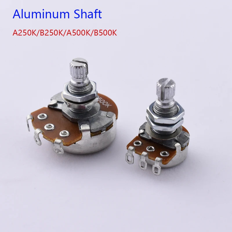 1 ชิ้น Alpha Potentiometer (POT) สําหรับกีตาร์ไฟฟ้า/เบส A250K/B250K/A500K/B500K - Made in Korea