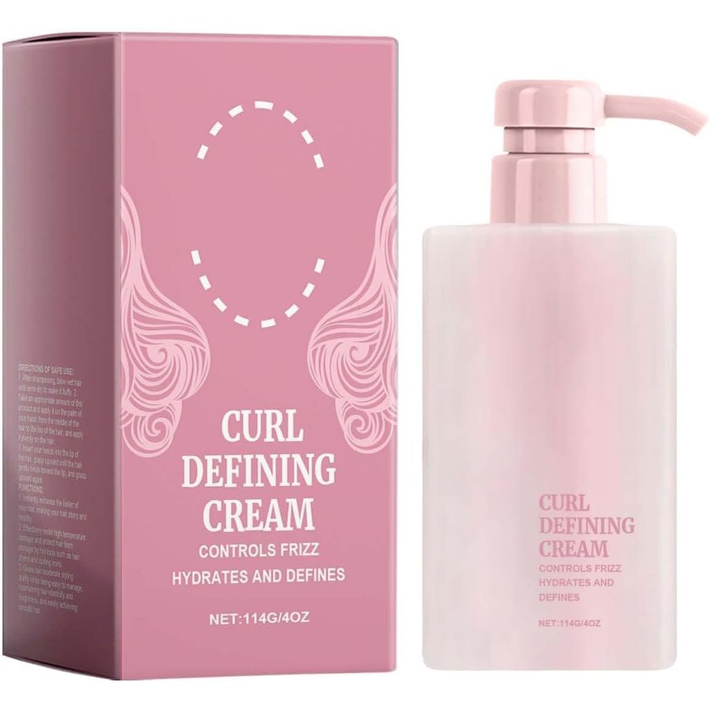 Hairhalo Curl Dinning Cream, Curl Cream, Anti Frizz, Moisturizing, Smoothing, Curly & Wavy Hair (1 ช