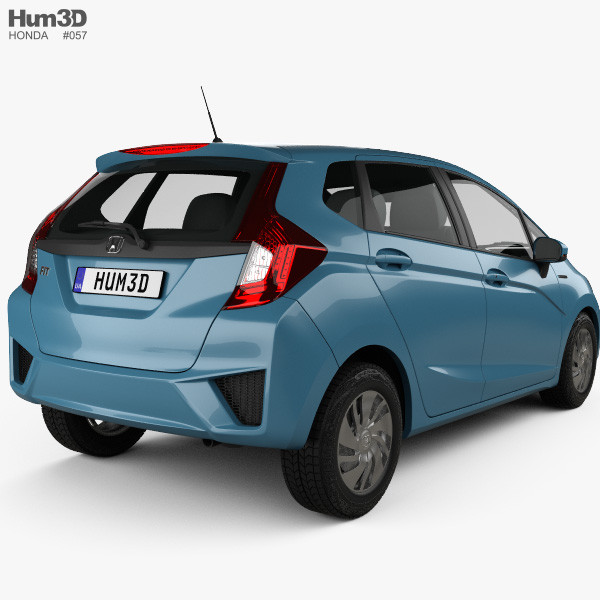 Honda Fit 2014 รุ่น/Honda Fit (Jazz) รถ 3d รุ่น c4d FBX obj max